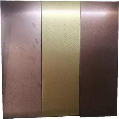 Mellow 304 DIN1.4301 Stainless Steel Sheet Coil Decorative Panel PVD Color Coating